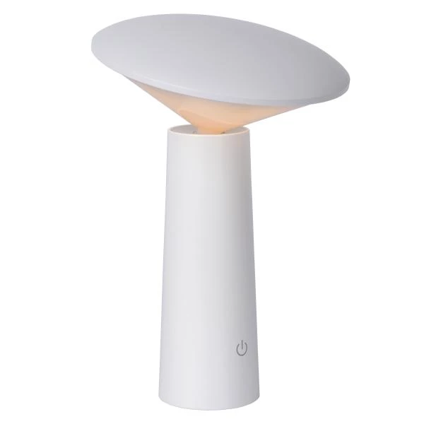 Lucide JIVE - wiederaufladbare Tischlampe Innen/Außen - Akku/Batterie - Ø 13,7 cm - LED Dim. - CCT - 1x3W 2800K/6500K - IP44 - Weiß - detail 4